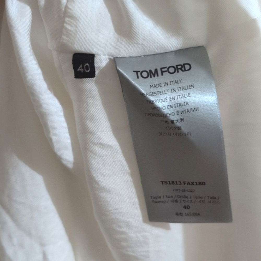Tom Ford Draped White Sleeveless Top Size 4 - Picture 5 of 5